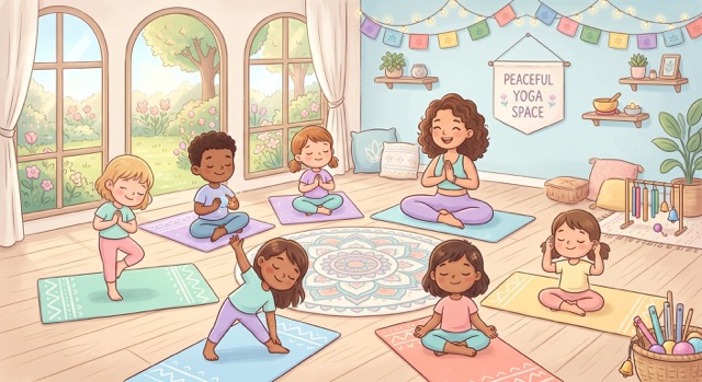 Hold the space for little yogis